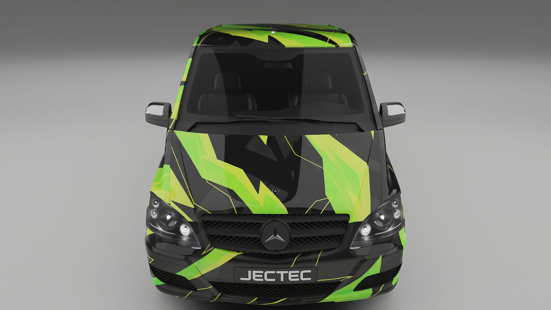 Mercedes Viano Extralong W439 Facelift LCI NINJA TURTLES – Designad Wrap PPF-sats i utskrivbar polyuretanfilm