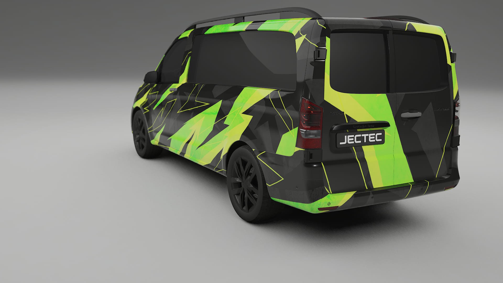 Mercedes Vito Short W447 prefacelift pre-LCI NINJA TURTLES – Designad Wrap PPF-sats i utskrivbar polyuretanfilm