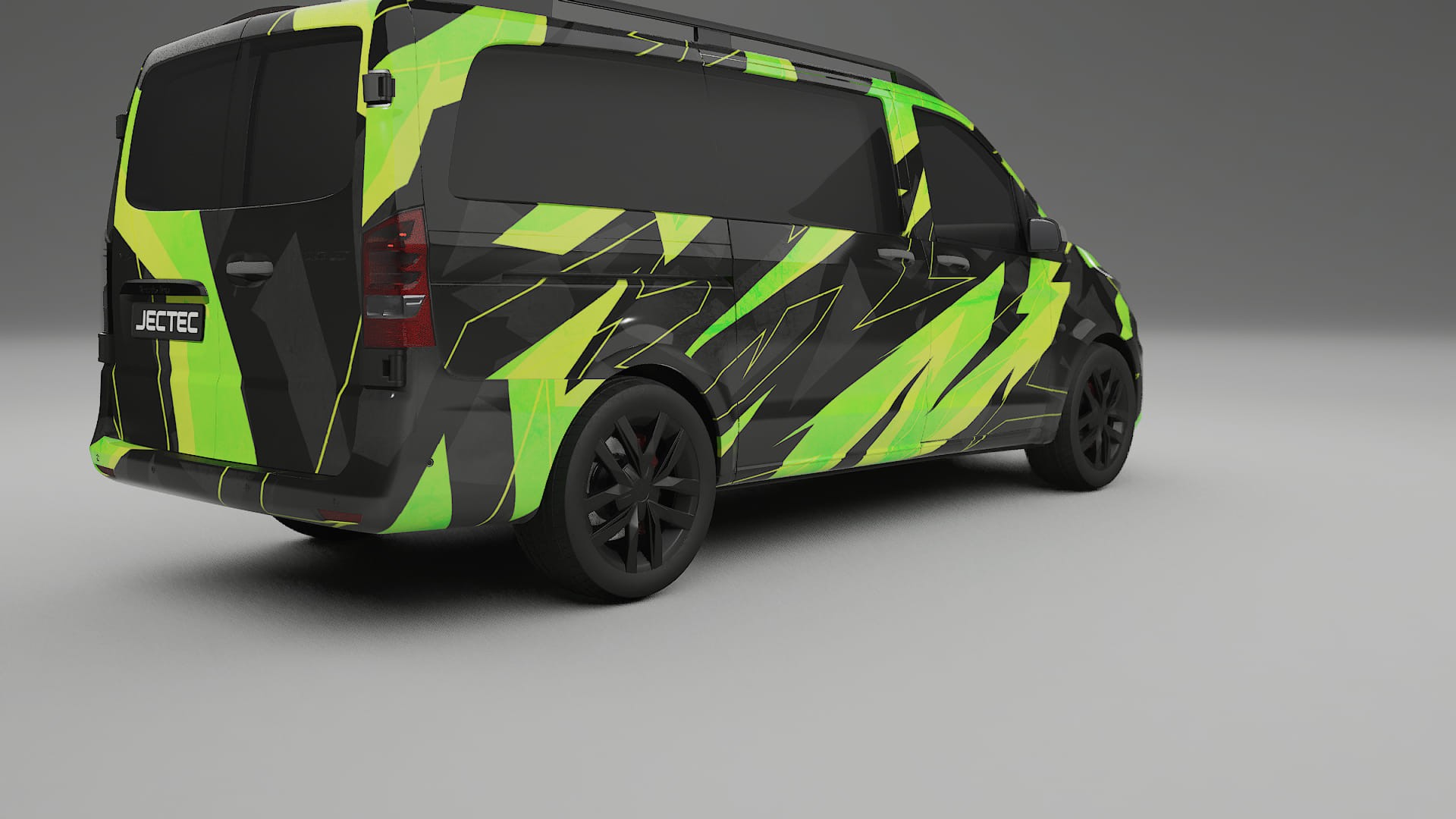 Mercedes Vito Short W447 prefacelift pre-LCI NINJA TURTLES – Designad Wrap PPF-sats i utskrivbar polyuretanfilm