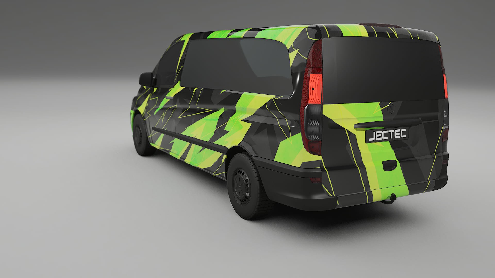 Mercedes Vito Short W639 facelift LCI NINJA TURTLES – Designad Wrap PPF-sats i utskrivbar polyuretanfilm