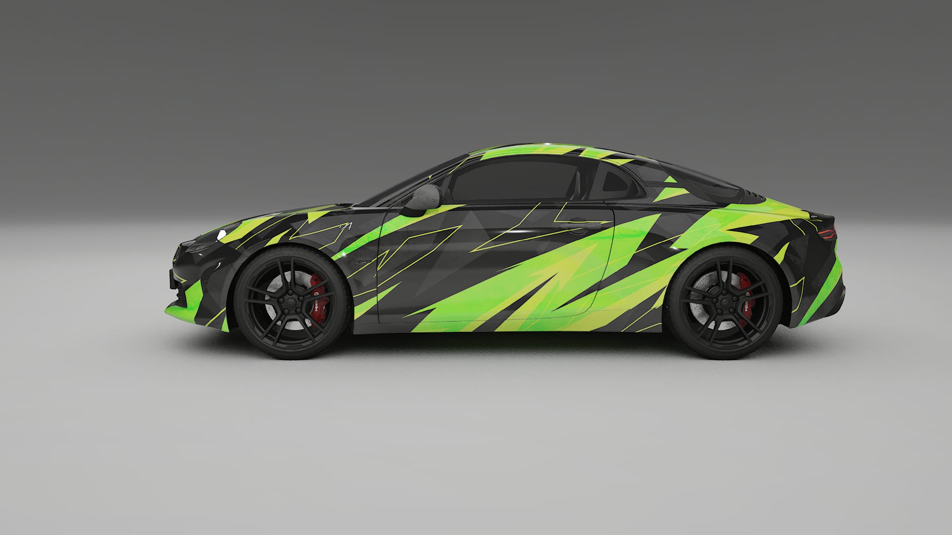 Renault Alpine A110 NINJA TURTLES – Designad Wrap PPF-sats i utskrivbar polyuretanfilm