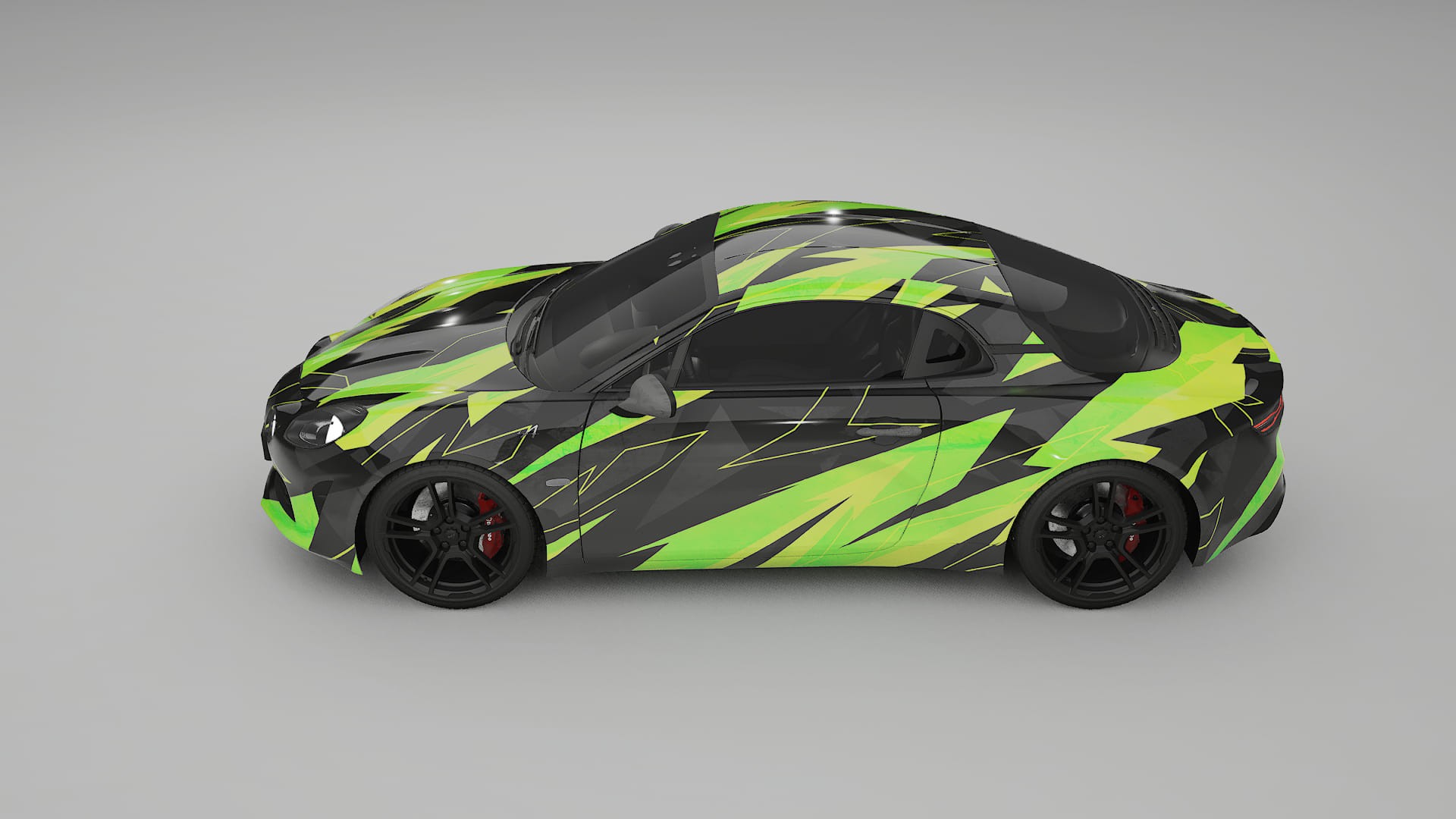 Renault Alpine A110 NINJA TURTLES – Designad Wrap PPF-sats i utskrivbar polyuretanfilm