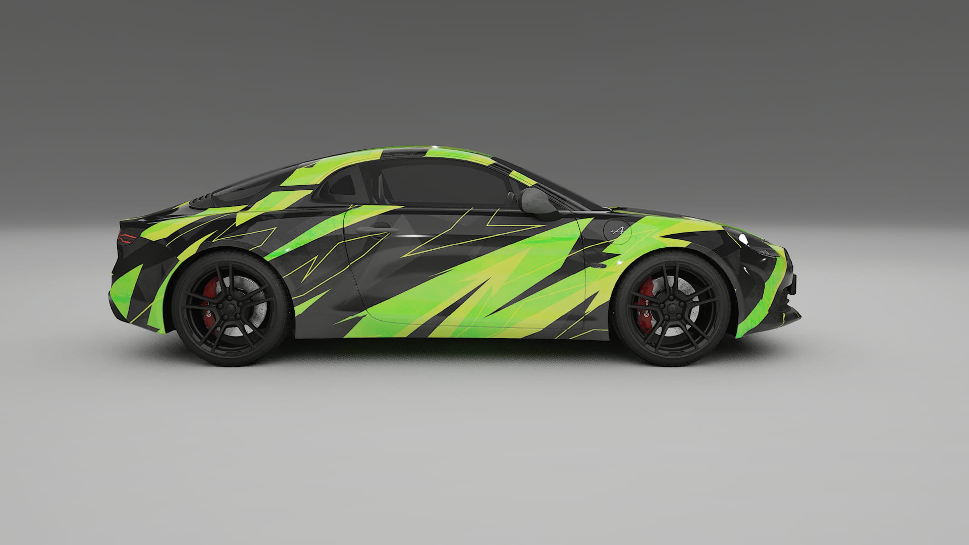 Renault Alpine A110 NINJA TURTLES – Designad Wrap PPF-sats i utskrivbar polyuretanfilm