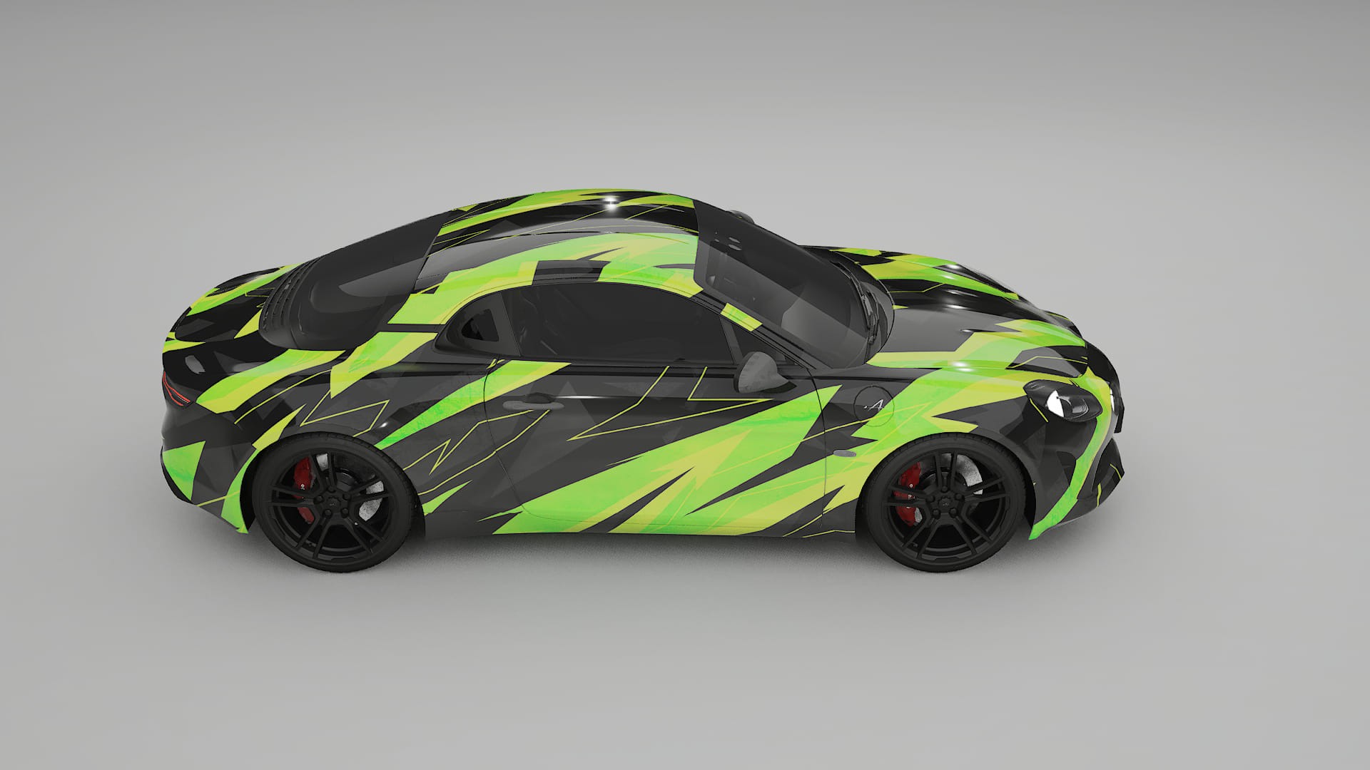 Renault Alpine A110 NINJA TURTLES – Designad Wrap PPF-sats i utskrivbar polyuretanfilm