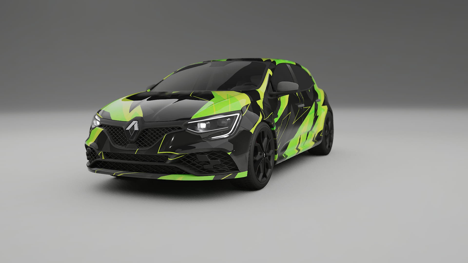Renault Megane RS IV NINJA TURTLES – Designad Wrap PPF-sats i utskrivbar polyuretanfilm