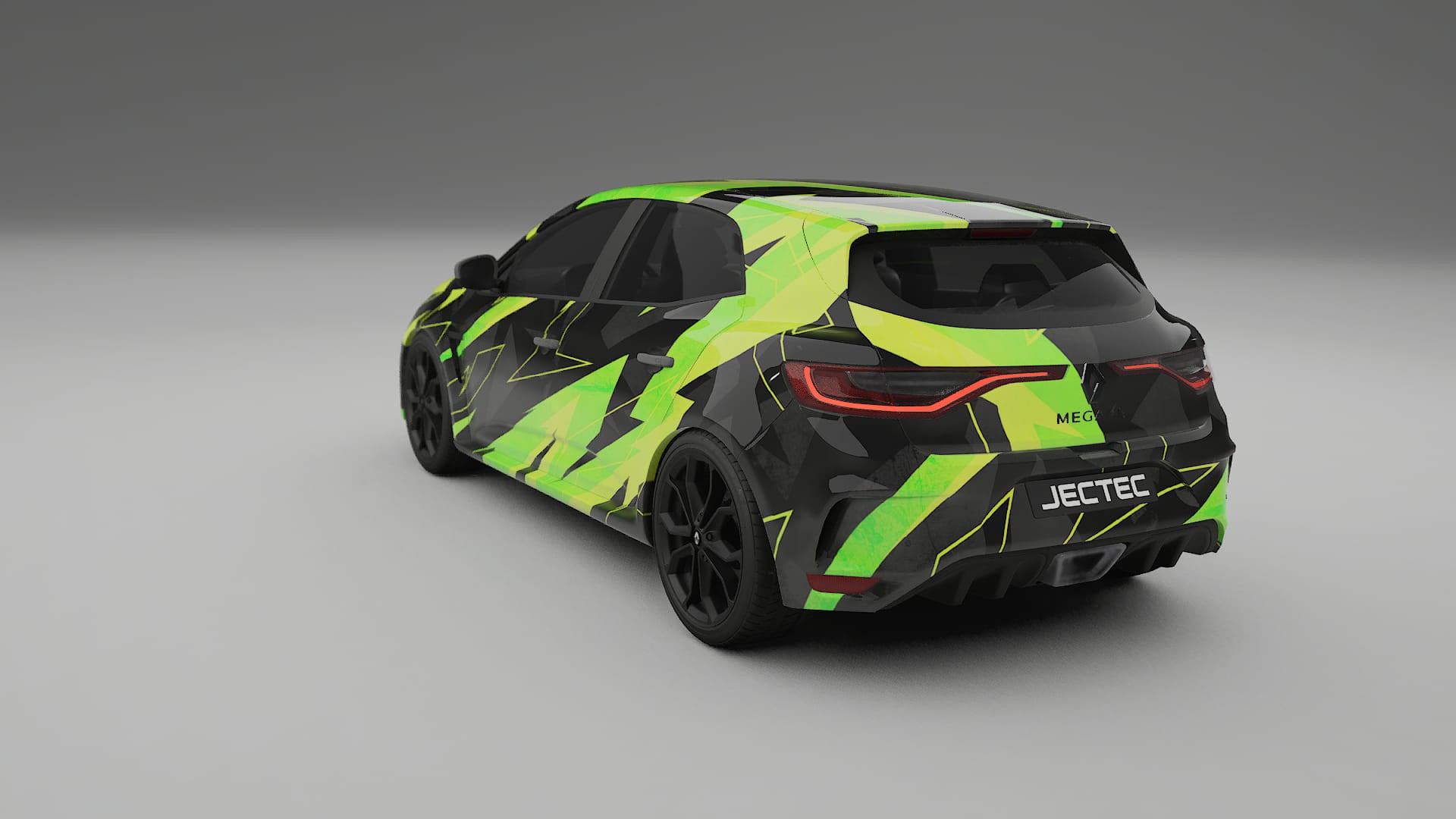 Renault Megane RS IV NINJA TURTLES – Designad Wrap PPF-sats i utskrivbar polyuretanfilm