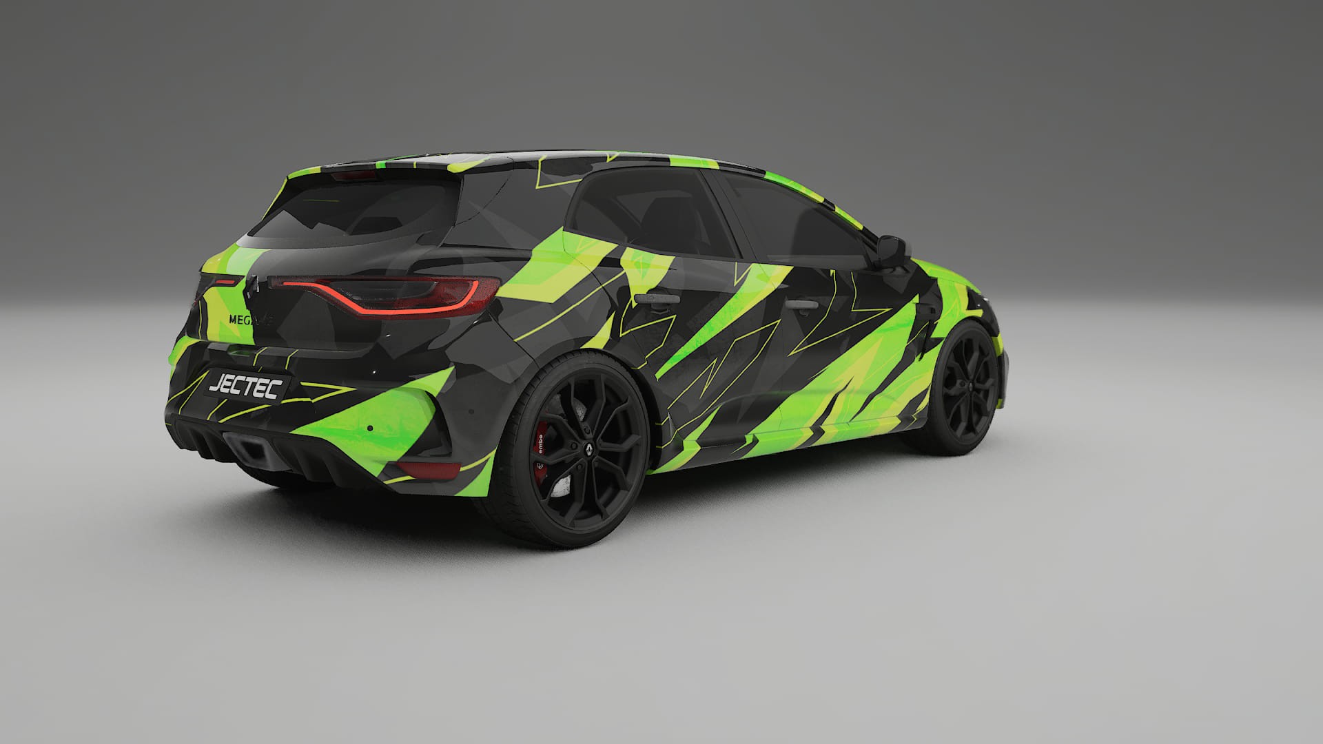 Renault Megane RS IV NINJA TURTLES – Designad Wrap PPF-sats i utskrivbar polyuretanfilm