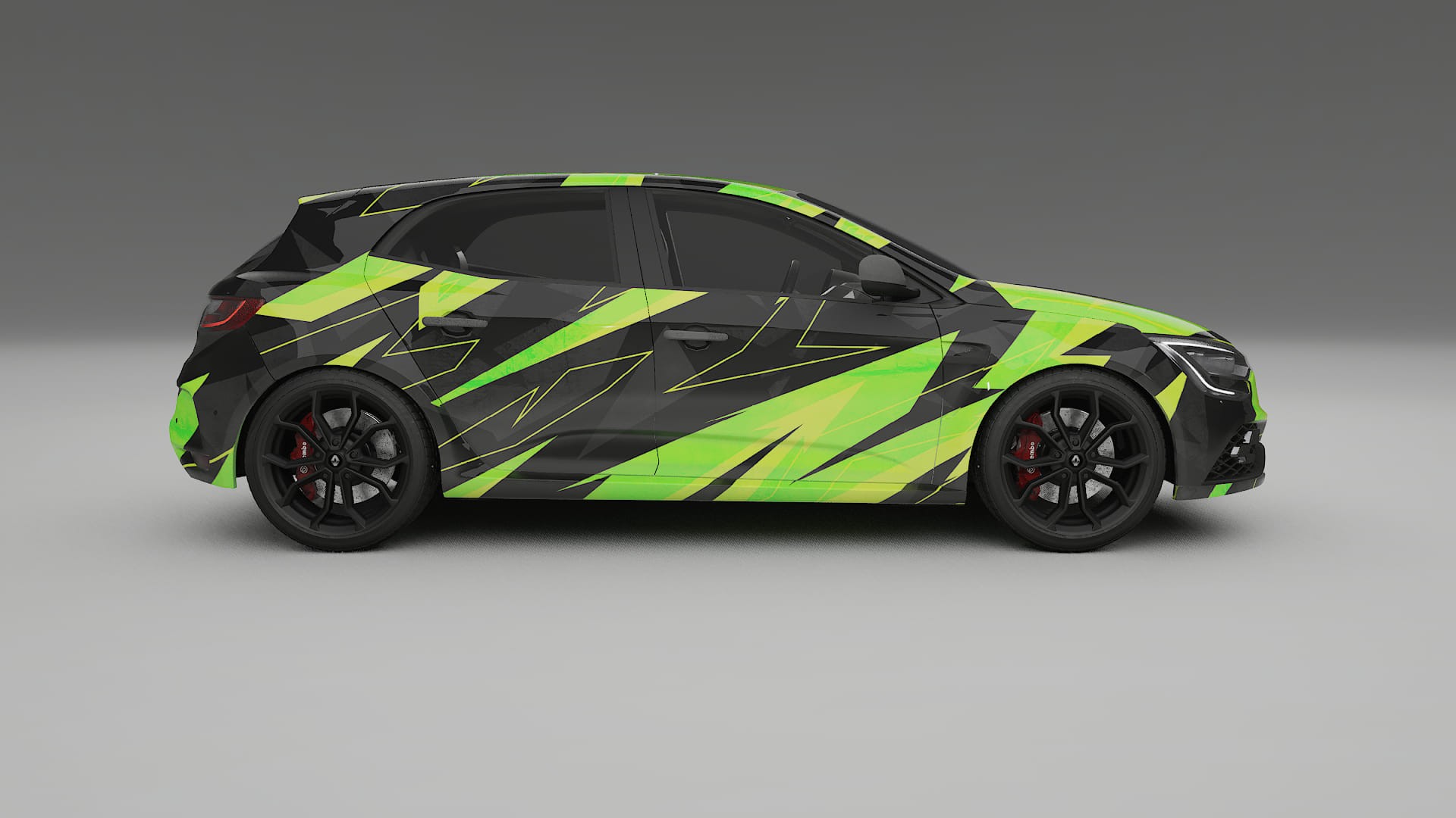 Renault Megane RS IV NINJA TURTLES – Designad Wrap PPF-sats i utskrivbar polyuretanfilm