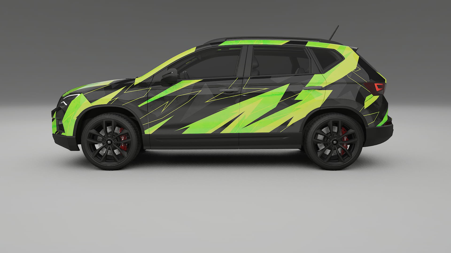 Seat Ateca KH7 NINJA TURTLES – Designad Wrap PPF-sats i utskrivbar polyuretanfilm