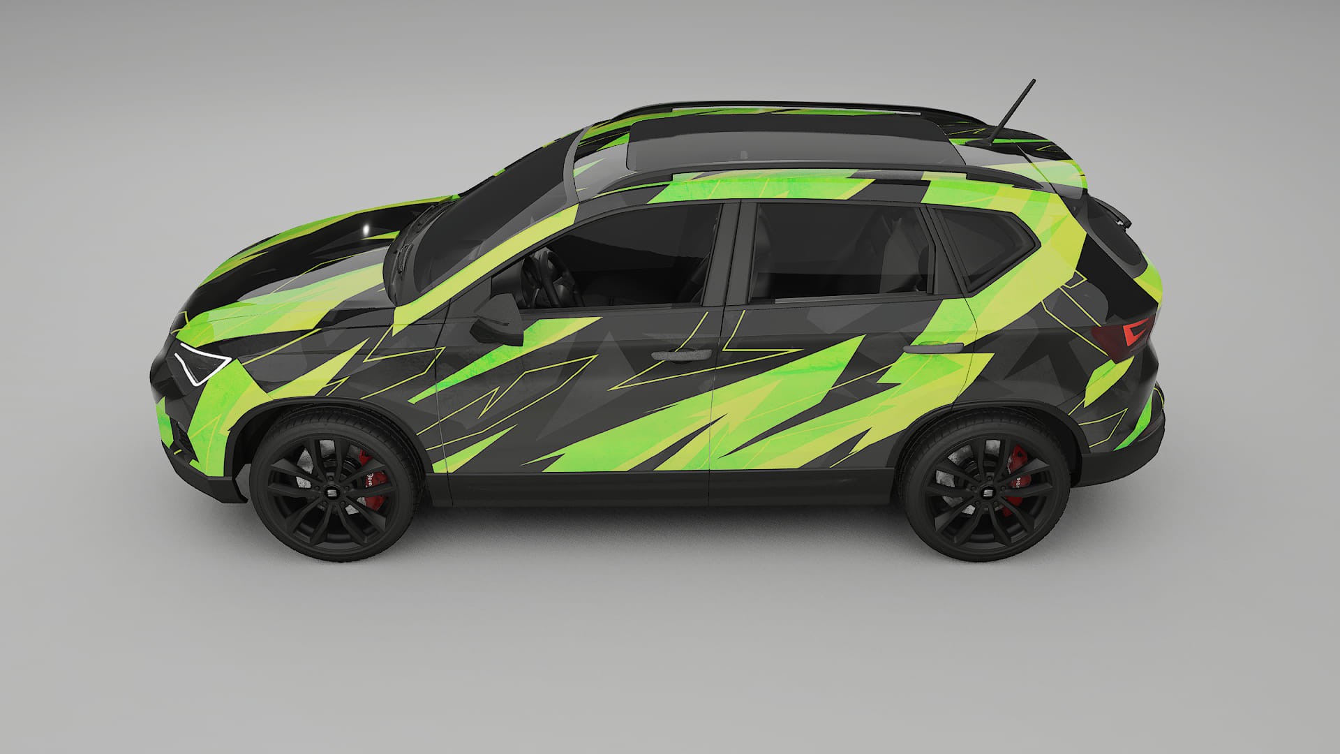 Seat Ateca KH7 NINJA TURTLES – Designad Wrap PPF-sats i utskrivbar polyuretanfilm