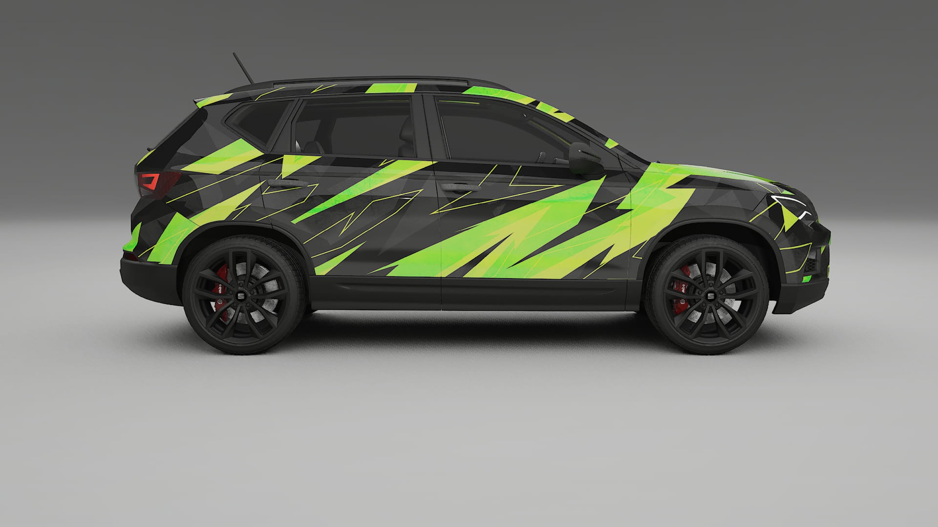 Seat Ateca KH7 NINJA TURTLES – Designad Wrap PPF-sats i utskrivbar polyuretanfilm