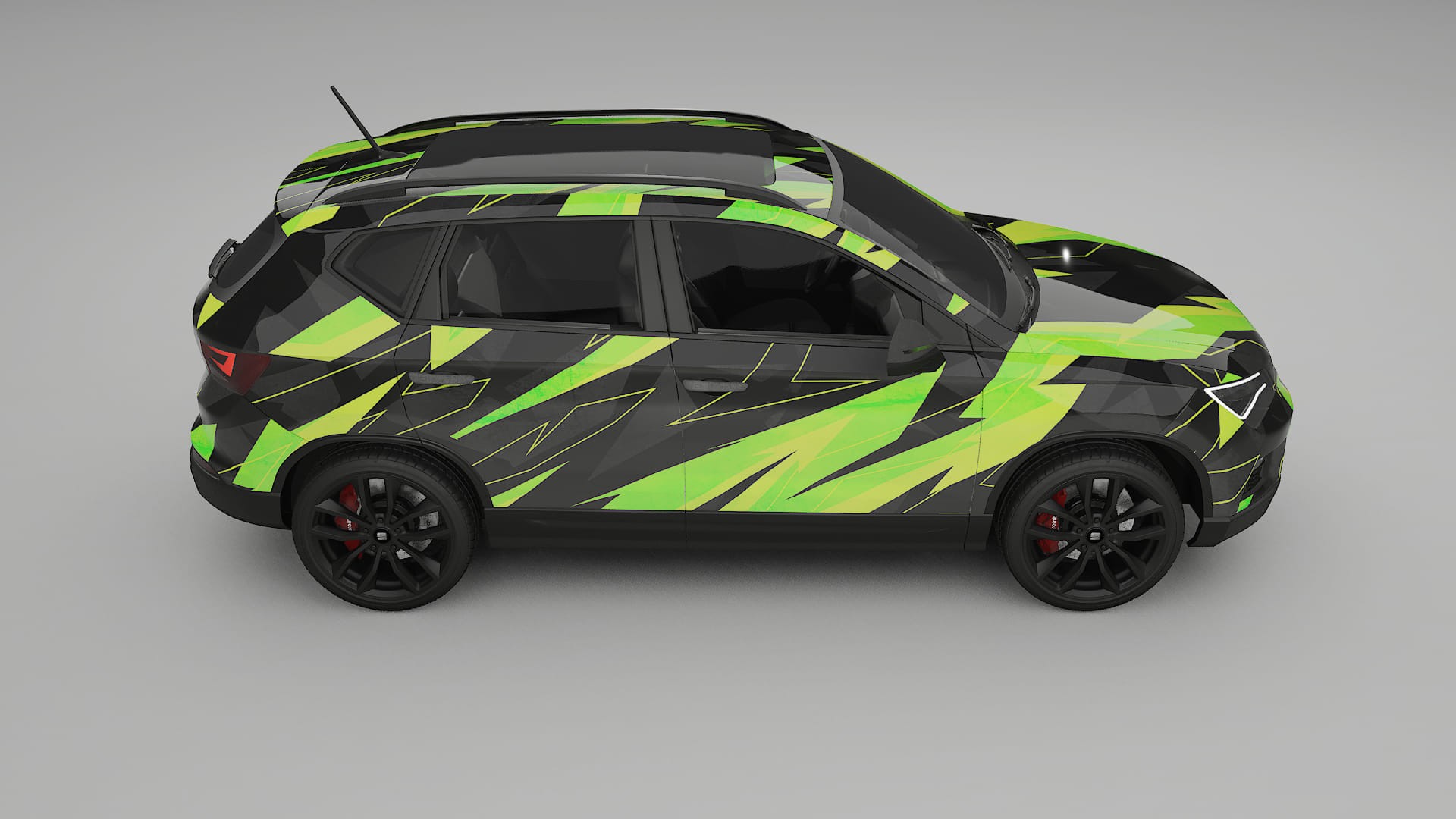 Seat Ateca KH7 NINJA TURTLES – Designad Wrap PPF-sats i utskrivbar polyuretanfilm