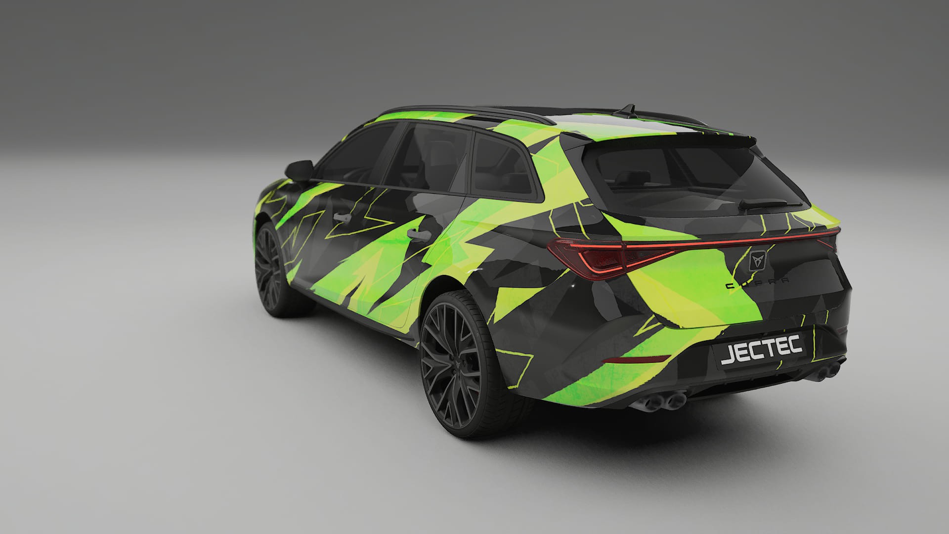 Seat Leon Cupra KL NINJA TURTLES – Designad Wrap PPF-sats i utskrivbar polyuretanfilm