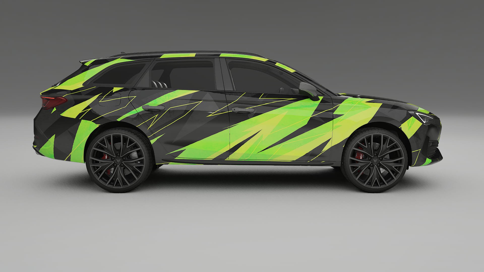 Seat Leon Cupra KL NINJA TURTLES – Designad Wrap PPF-sats i utskrivbar polyuretanfilm