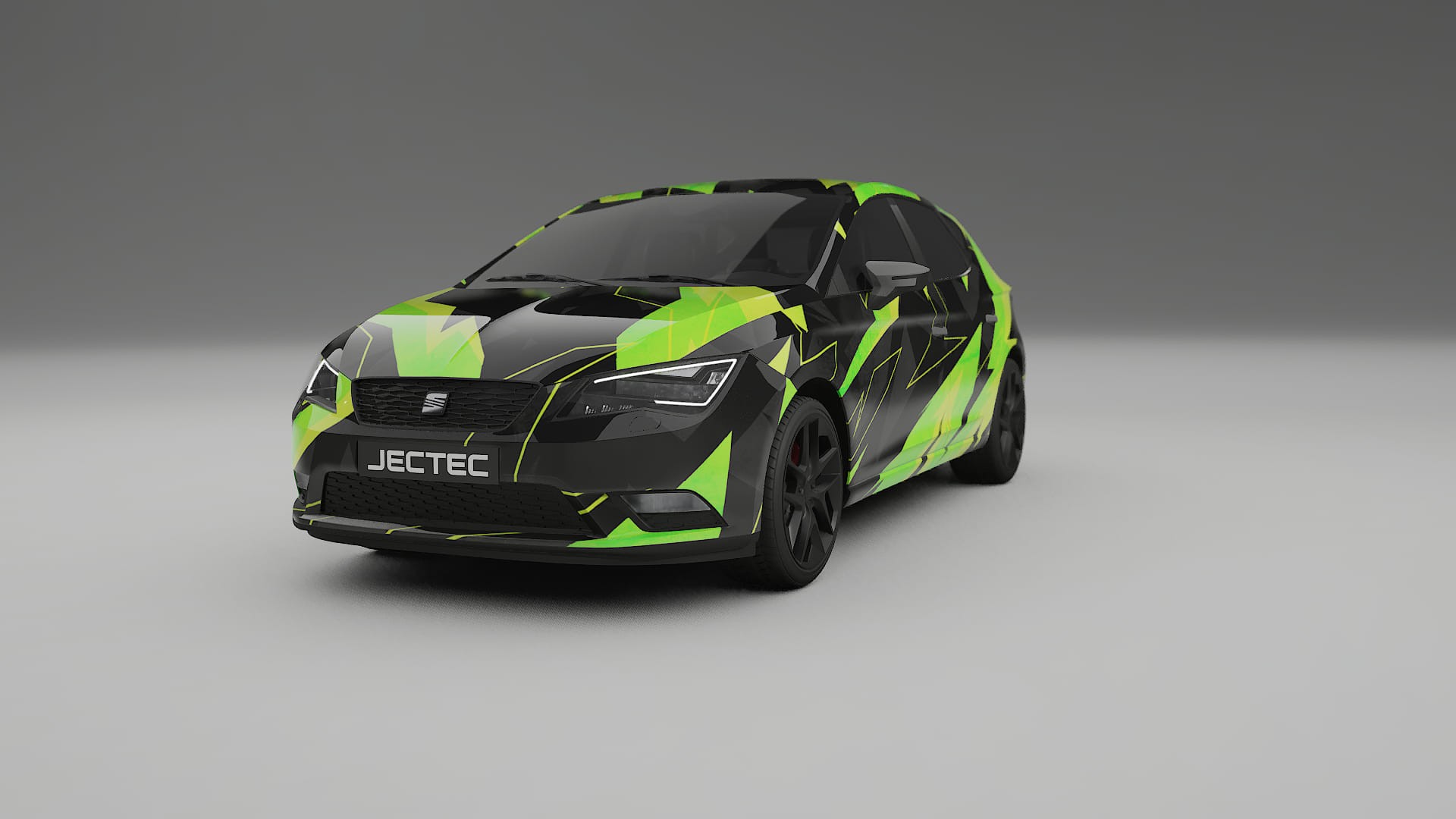 Seat Leon FR 5F NINJA TURTLES – Designad Wrap PPF-sats i utskrivbar polyuretanfilm