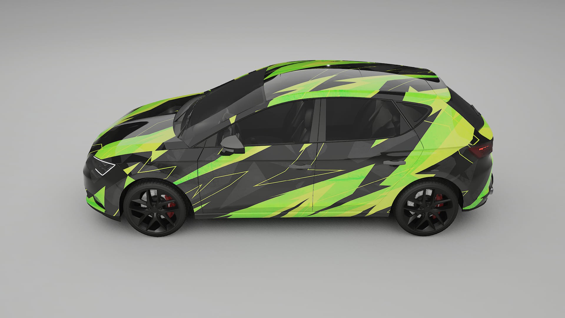 Seat Leon FR 5F NINJA TURTLES – Designad Wrap PPF-sats i utskrivbar polyuretanfilm