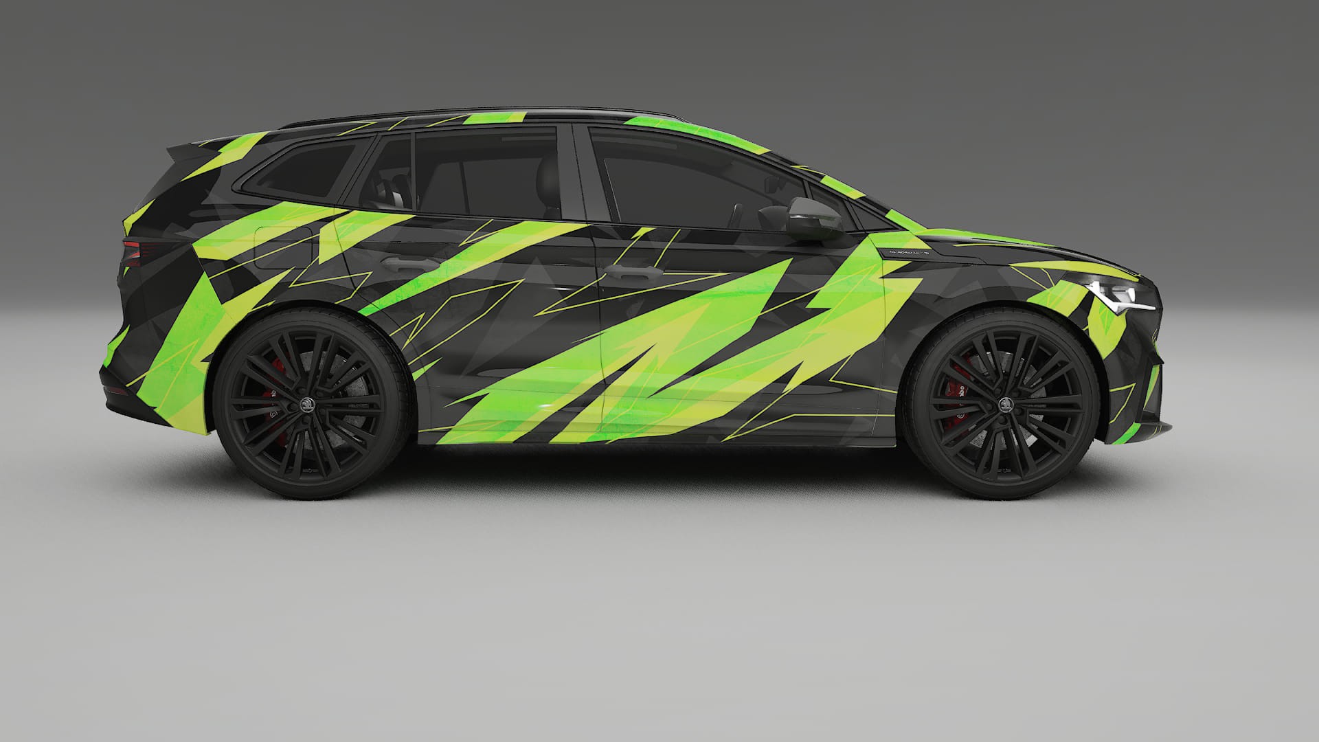 Škoda Enyaq MEB NINJA TURTLES – Designad Wrap PPF-sats i utskrivbar polyuretanfilm