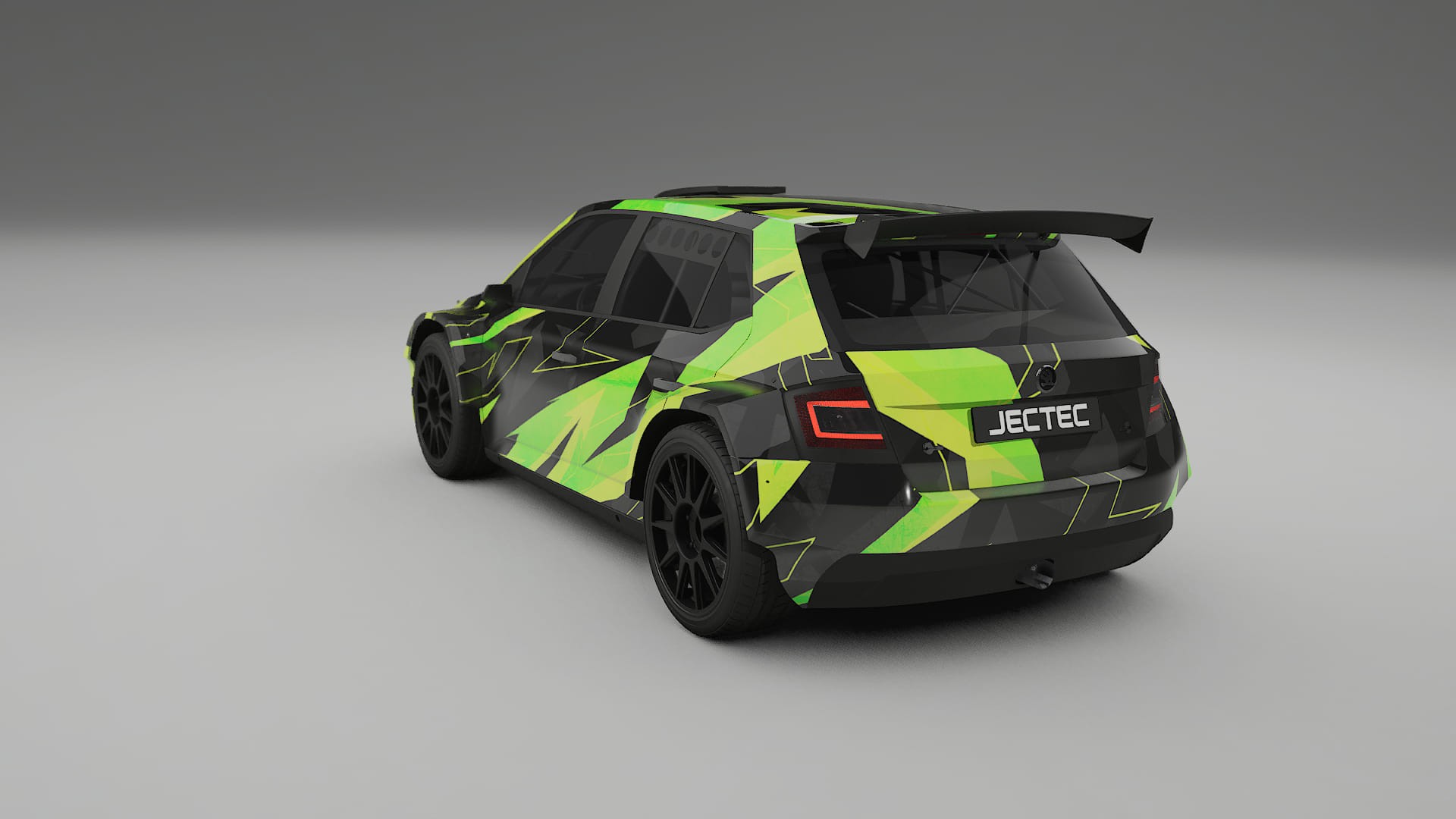 Škoda Fabia R5 6V NINJA TURTLES – Designad Wrap PPF-sats i utskrivbar polyuretanfilm