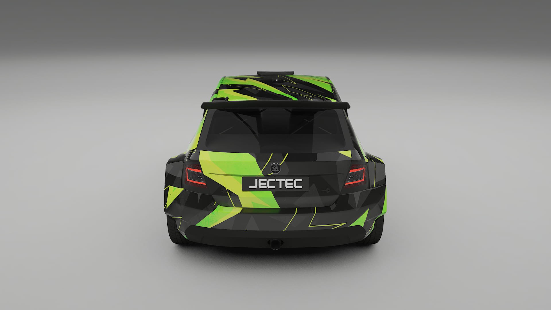 Škoda Fabia R5 6V NINJA TURTLES – Designad Wrap PPF-sats i utskrivbar polyuretanfilm