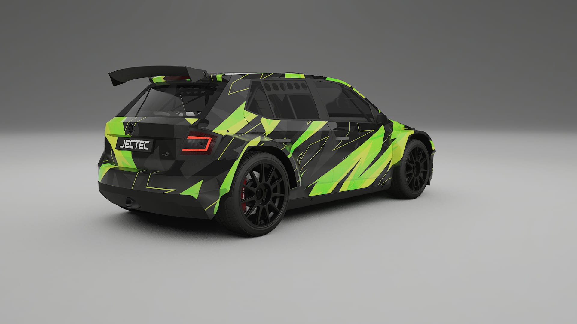 Škoda Fabia R5 6V NINJA TURTLES – Designad Wrap PPF-sats i utskrivbar polyuretanfilm