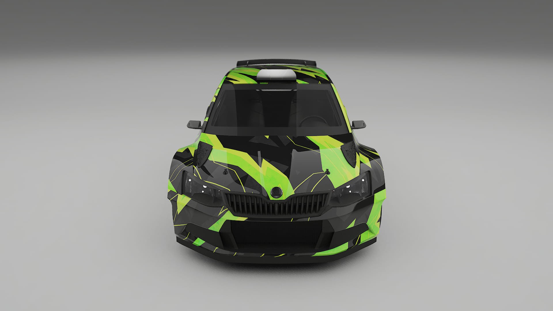 Škoda Fabia R5 6V NINJA TURTLES – Designad Wrap PPF-sats i utskrivbar polyuretanfilm