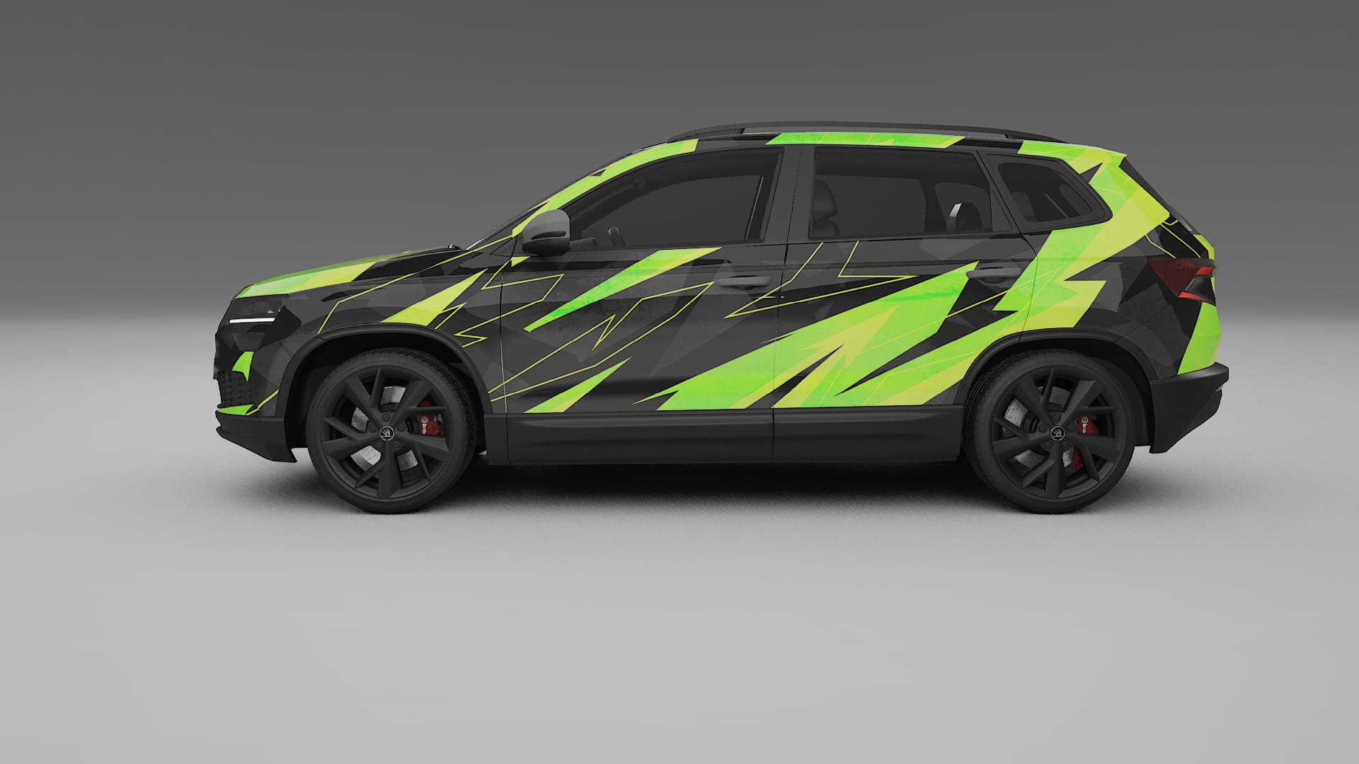 Škoda Karoq NU7 NINJA TURTLES – Designad Wrap PPF-sats i utskrivbar polyuretanfilm