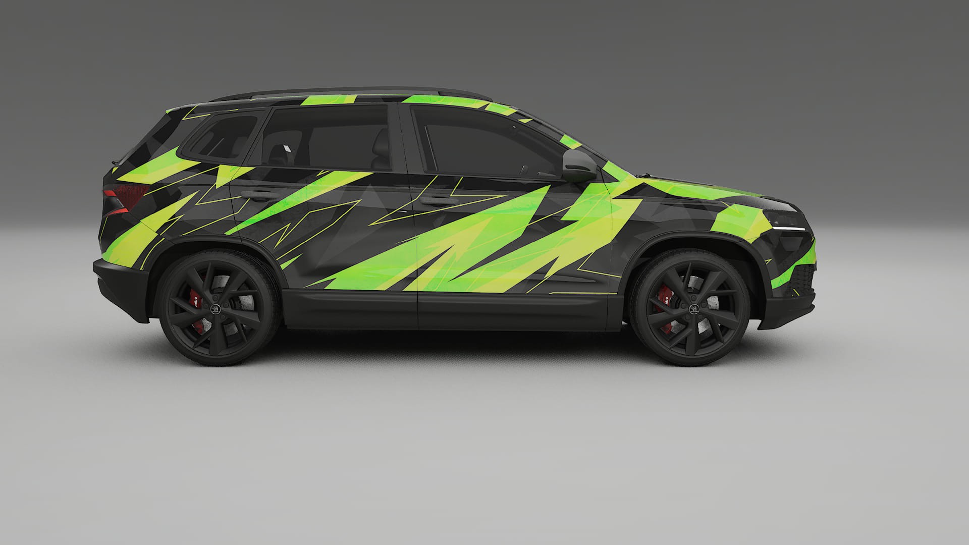 Škoda Karoq NU7 NINJA TURTLES – Designad Wrap PPF-sats i utskrivbar polyuretanfilm
