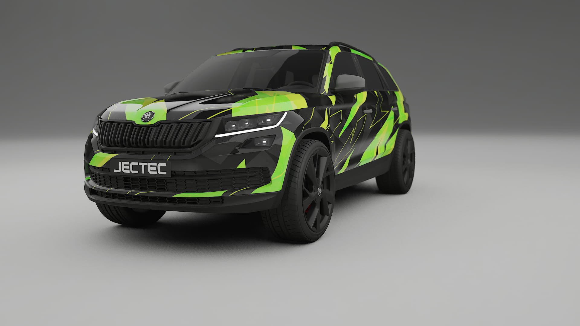 Škoda Kodiaq NS7 NINJA TURTLES – Designad Wrap PPF-sats i utskrivbar polyuretanfilm