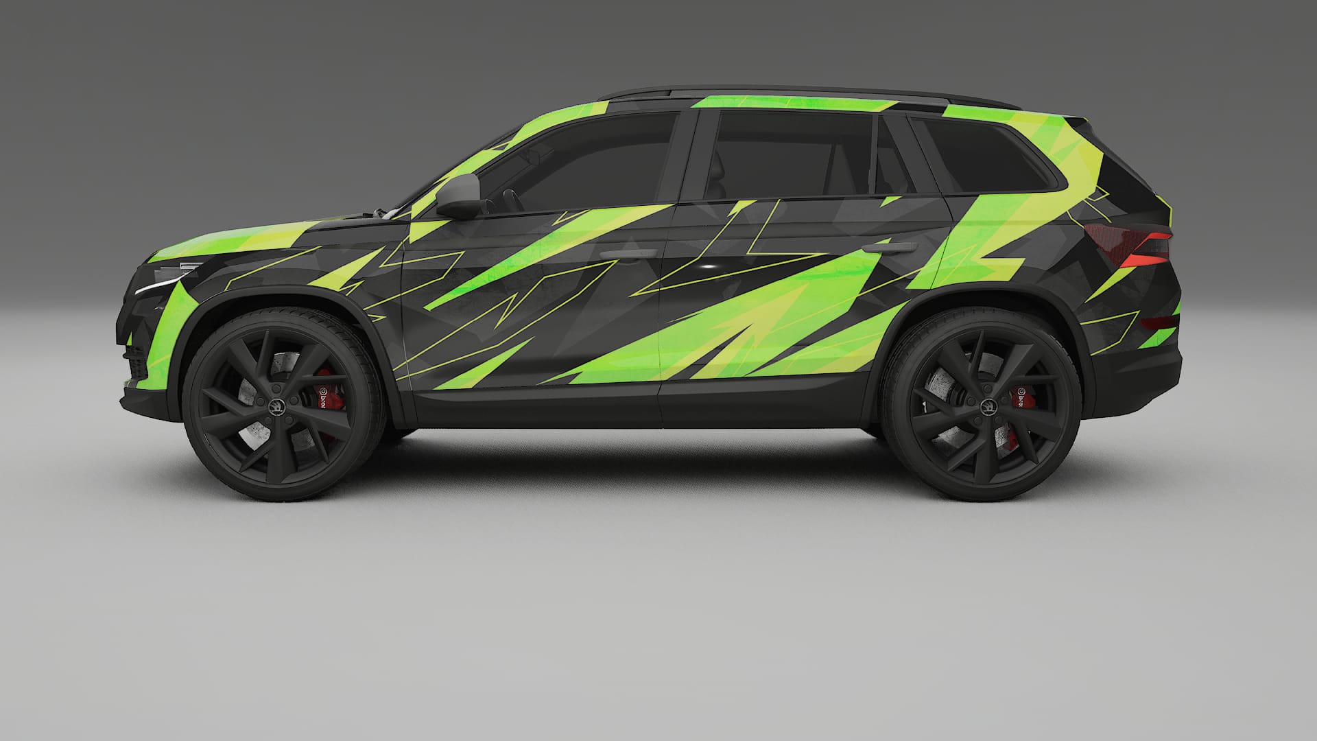 Škoda Kodiaq NS7 NINJA TURTLES – Designad Wrap PPF-sats i utskrivbar polyuretanfilm