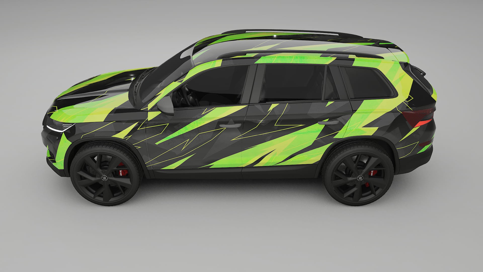Škoda Kodiaq NS7 NINJA TURTLES – Designad Wrap PPF-sats i utskrivbar polyuretanfilm