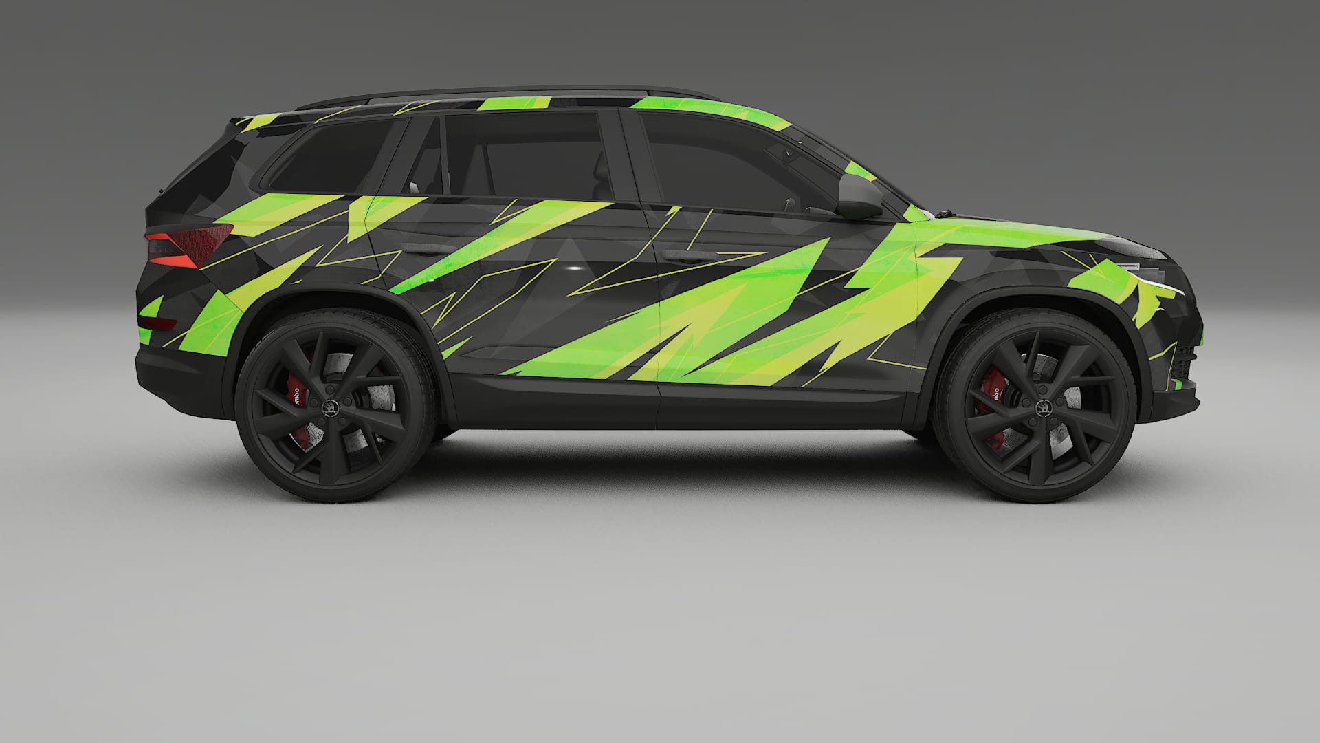 Škoda Kodiaq NS7 NINJA TURTLES – Designad Wrap PPF-sats i utskrivbar polyuretanfilm