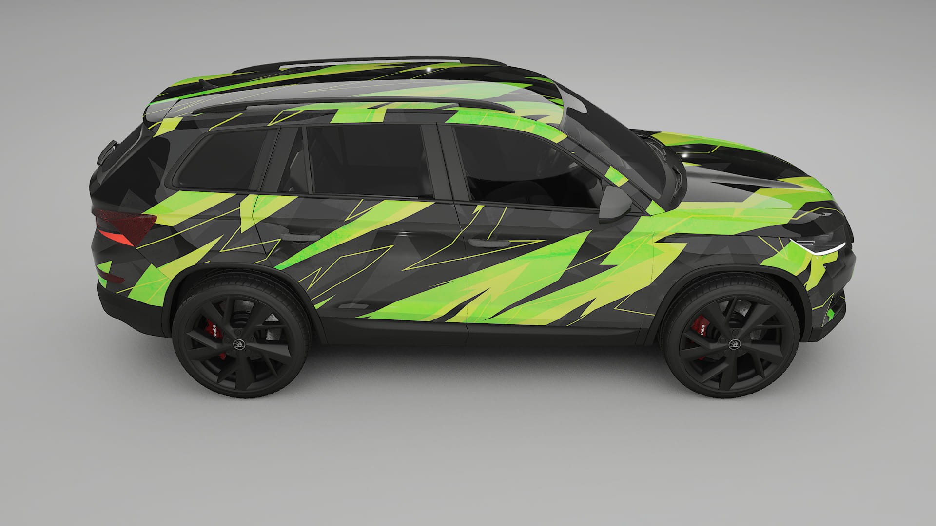 Škoda Kodiaq NS7 NINJA TURTLES – Designad Wrap PPF-sats i utskrivbar polyuretanfilm
