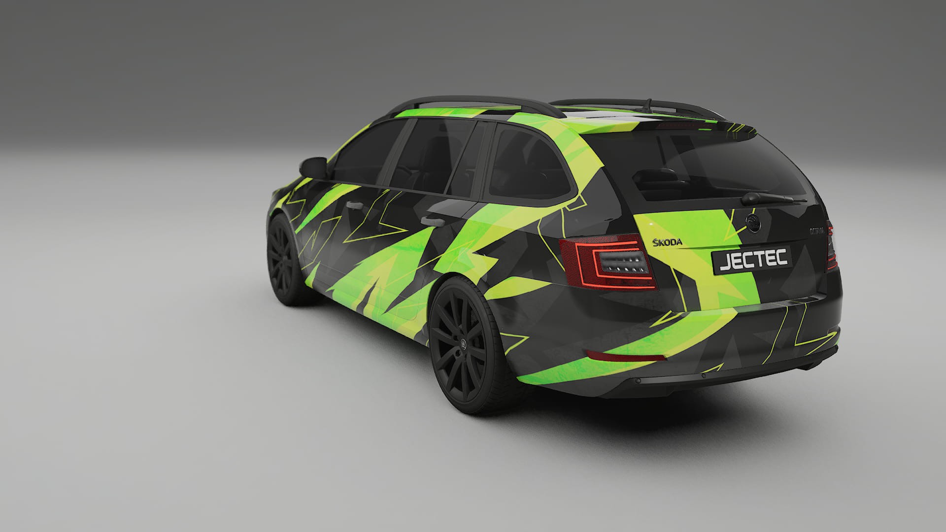 Škoda Octavia combi 5E NINJA TURTLES – Designad Wrap PPF-sats i utskrivbar polyuretanfilm