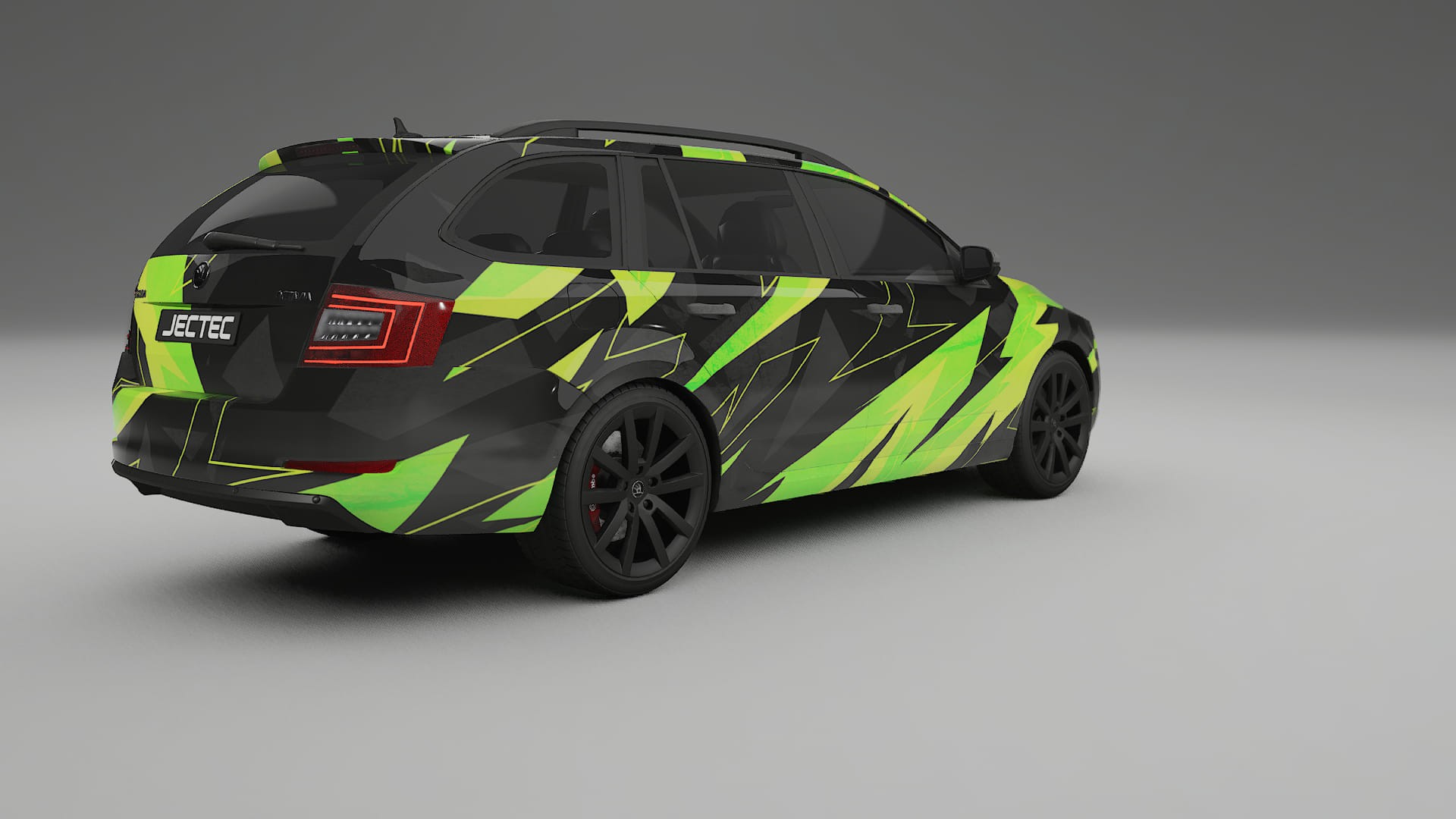 Škoda Octavia combi 5E NINJA TURTLES – Designad Wrap PPF-sats i utskrivbar polyuretanfilm