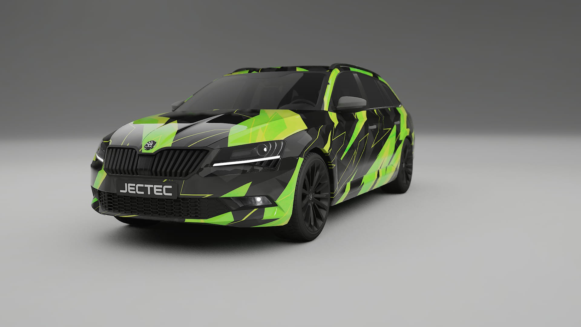 Škoda Superb B8 NINJA TURTLES – Designad Wrap PPF-sats i utskrivbar polyuretanfilm