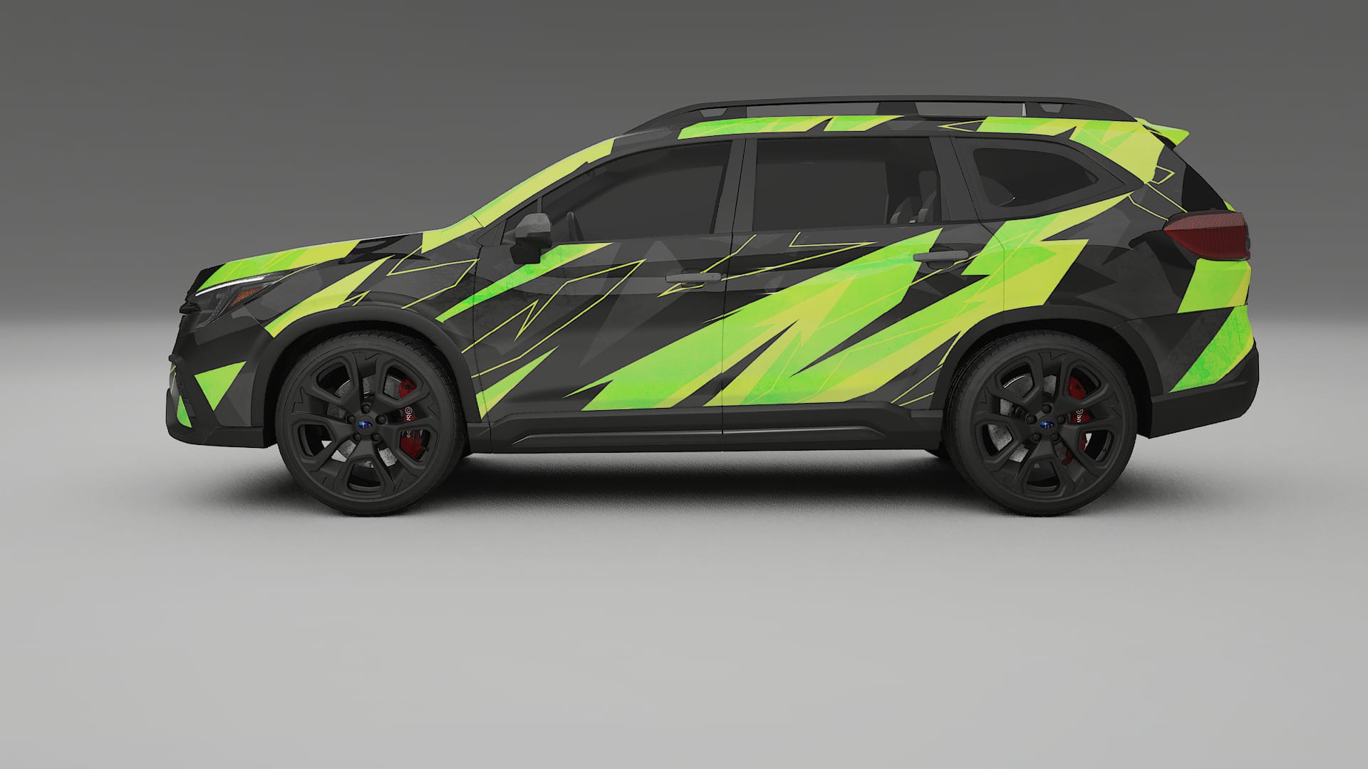 Subaru Ascent BT facelift LCI NINJA TURTLES – Designad Wrap PPF-sats i utskrivbar polyuretanfilm