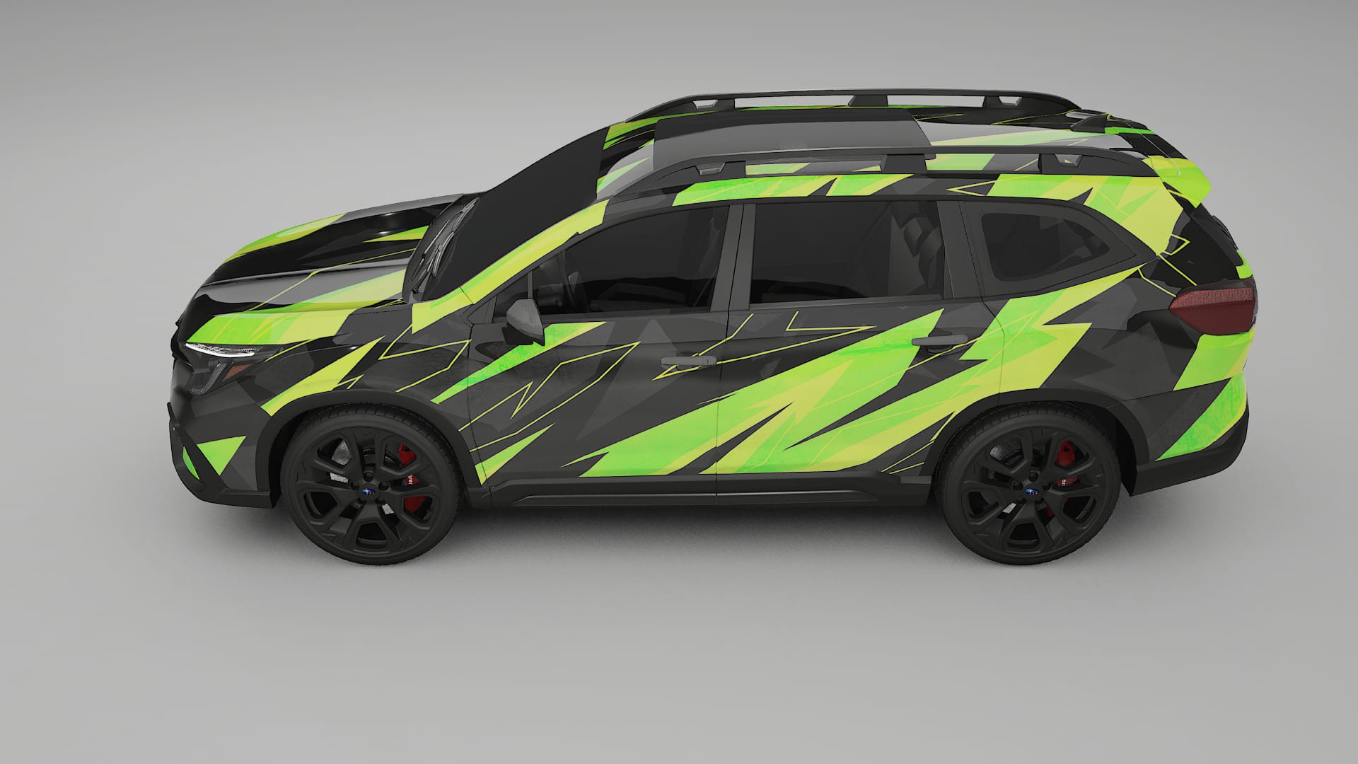 Subaru Ascent BT facelift LCI NINJA TURTLES – Designad Wrap PPF-sats i utskrivbar polyuretanfilm