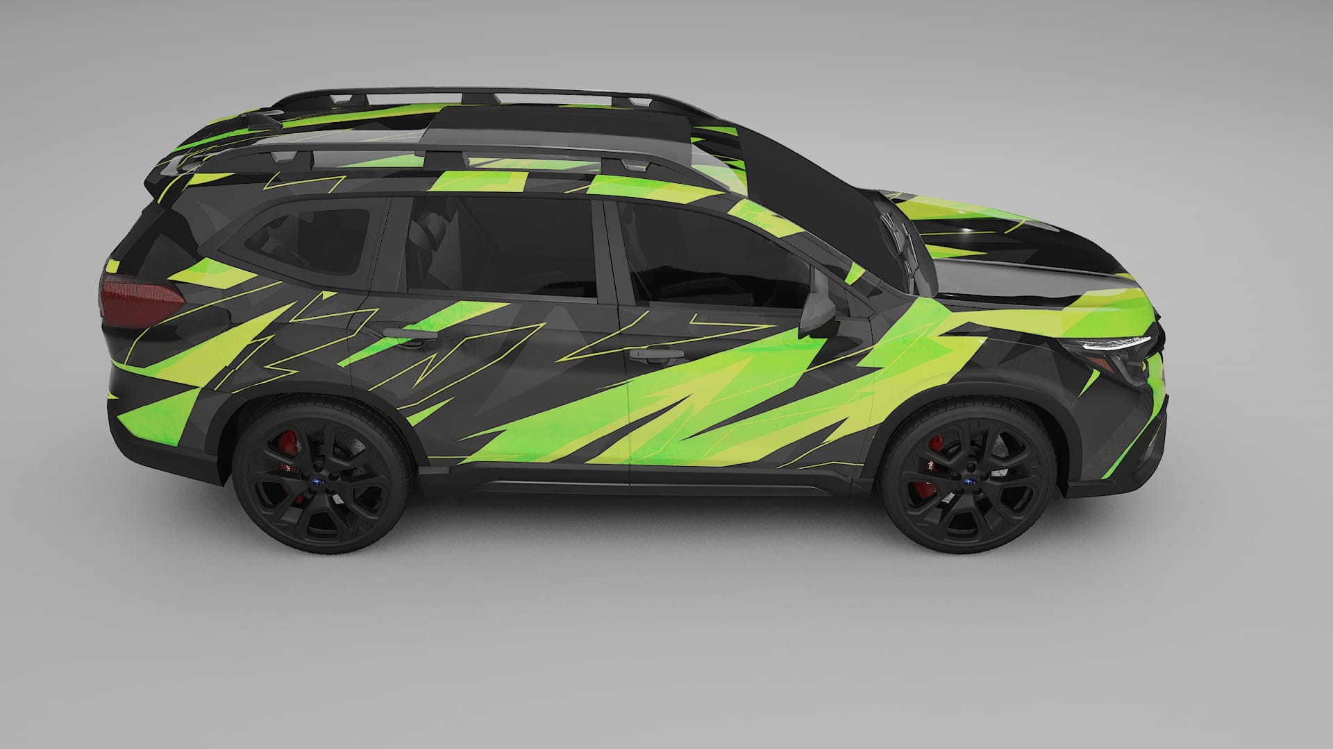 Subaru Ascent BT facelift LCI NINJA TURTLES – Designad Wrap PPF-sats i utskrivbar polyuretanfilm