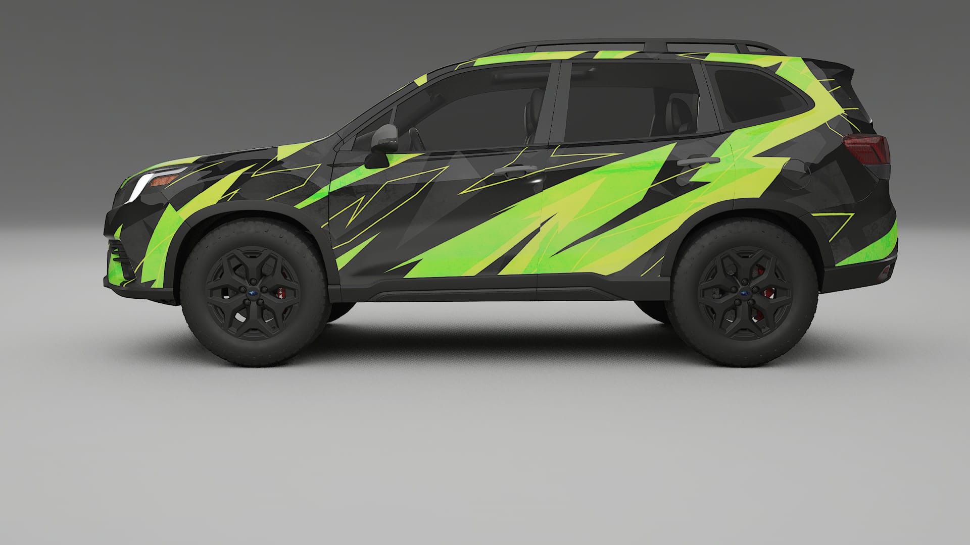 Subaru Forester V SK facelift LCI NINJA TURTLES – Designad Wrap PPF-sats i utskrivbar polyuretanfilm