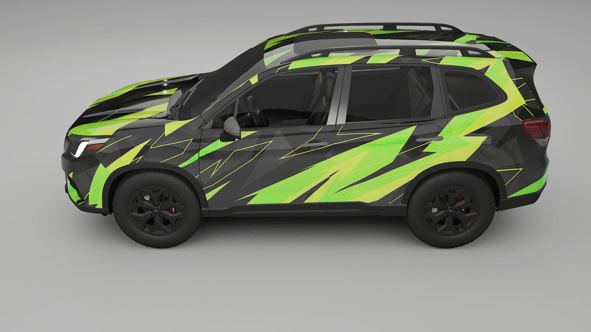 Subaru Forester V SK facelift LCI NINJA TURTLES – Designad Wrap PPF-sats i utskrivbar polyuretanfilm