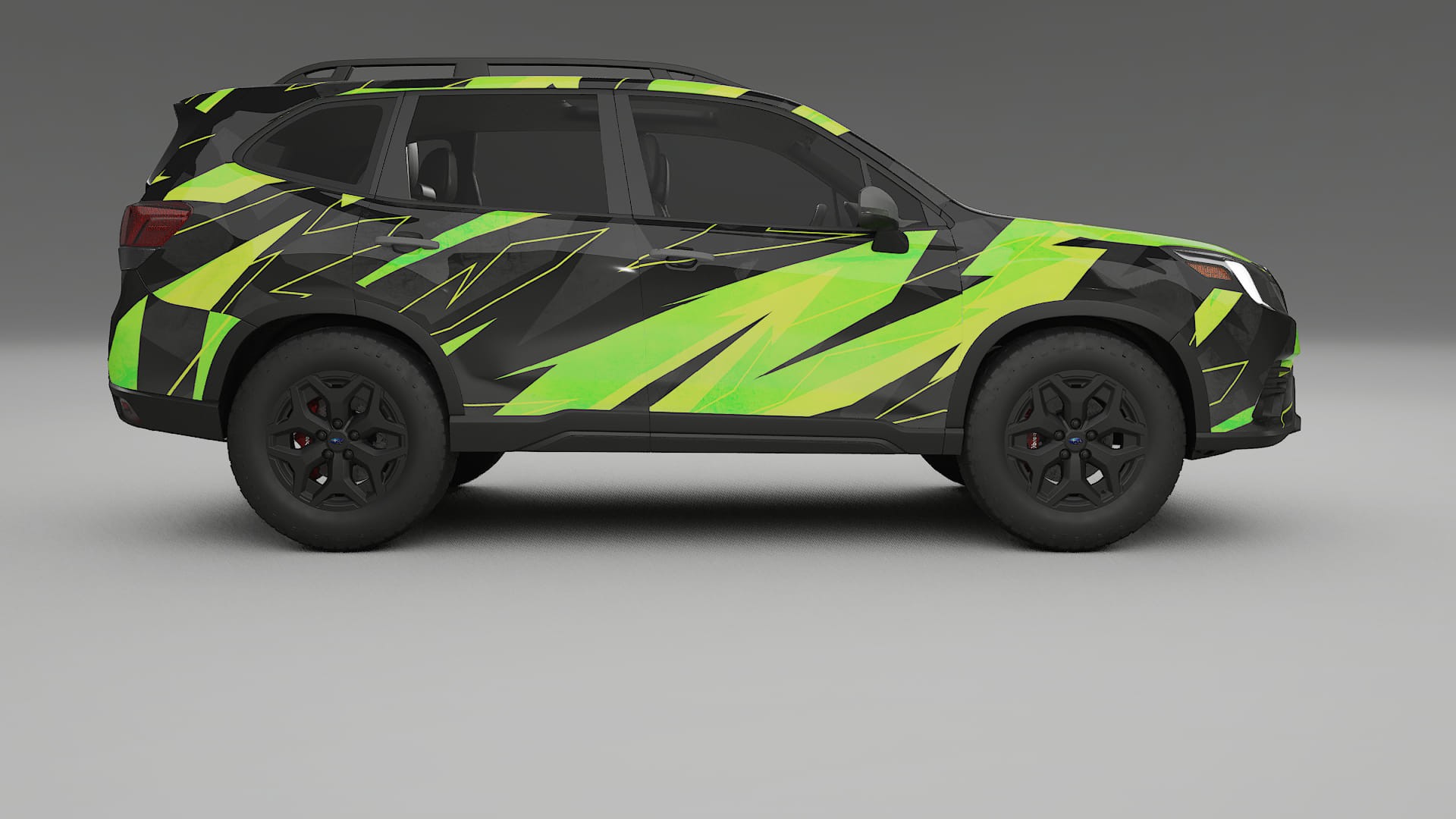 Subaru Forester V SK facelift LCI NINJA TURTLES – Designad Wrap PPF-sats i utskrivbar polyuretanfilm