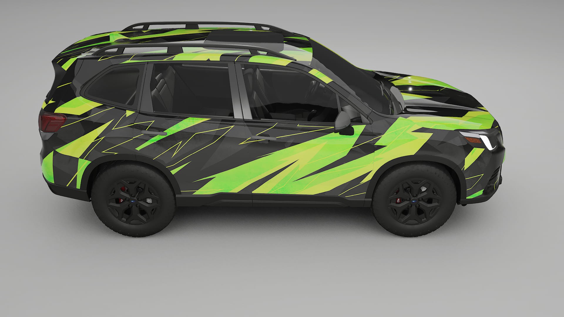 Subaru Forester V SK facelift LCI NINJA TURTLES – Designad Wrap PPF-sats i utskrivbar polyuretanfilm
