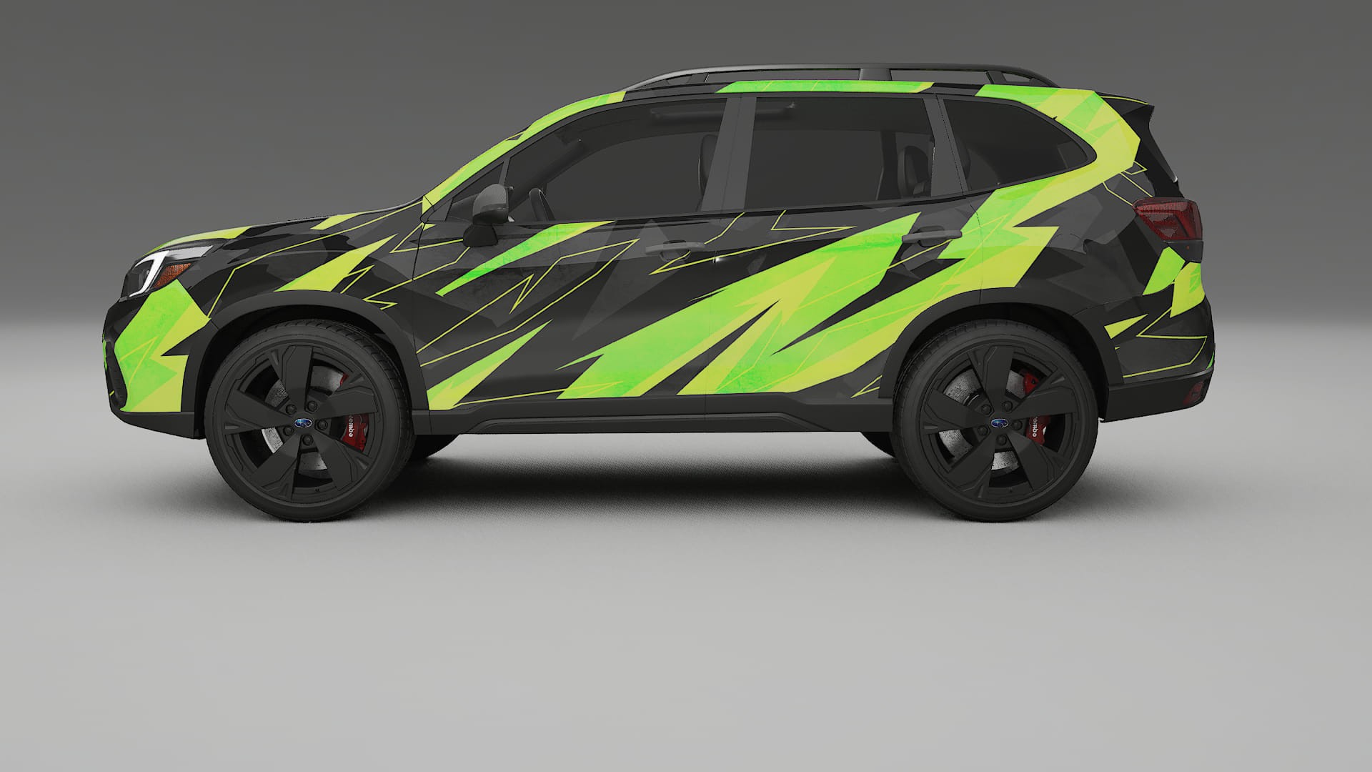 Subaru Forester V SK prefacelift pre-LCI NINJA TURTLES – Designad Wrap PPF-sats i utskrivbar polyuretanfilm