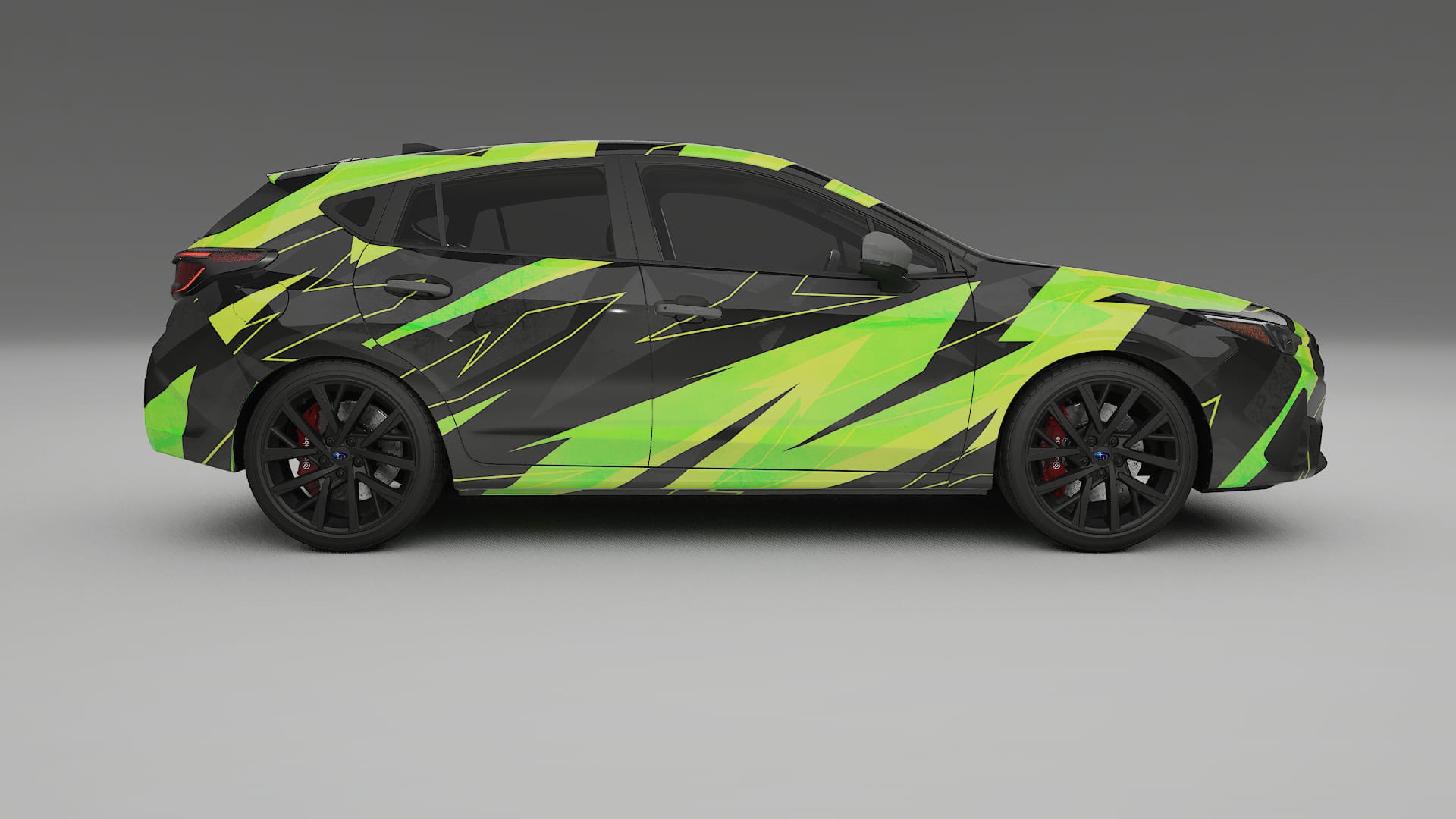 Subaru Impreza GU NINJA TURTLES – Designad Wrap PPF-sats i utskrivbar polyuretanfilm