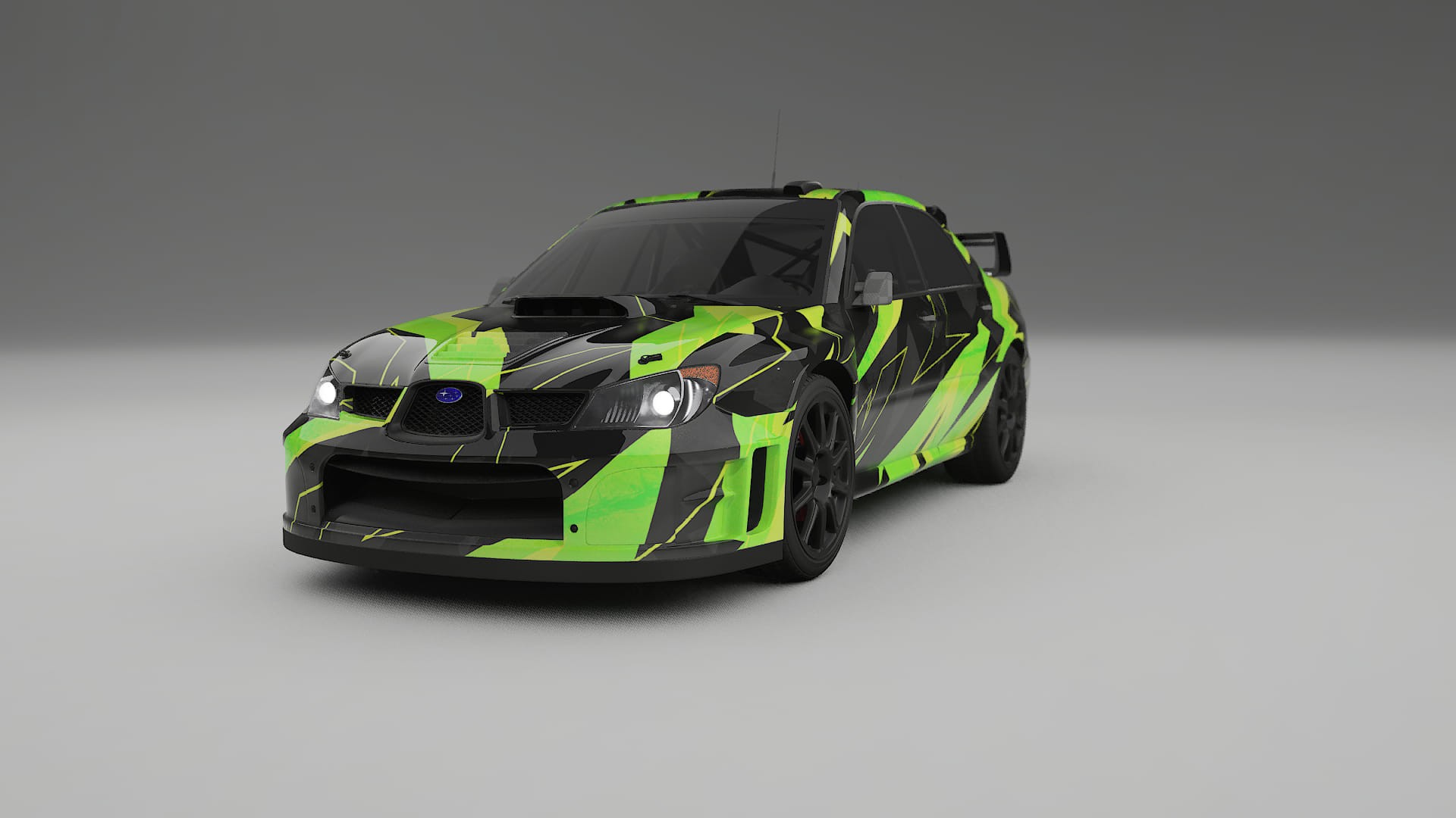 Subaru Impreza WRC GD NINJA TURTLES – Designad Wrap PPF-sats i utskrivbar polyuretanfilm