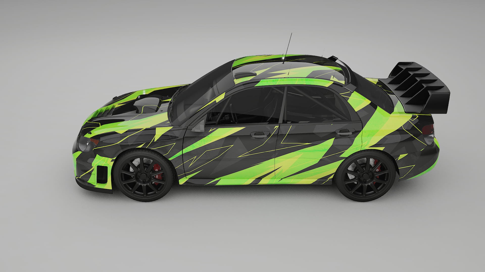 Subaru Impreza WRC GD NINJA TURTLES – Designad Wrap PPF-sats i utskrivbar polyuretanfilm