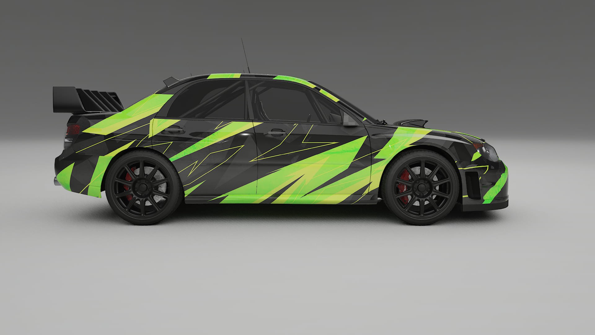 Subaru Impreza WRC GD NINJA TURTLES – Designad Wrap PPF-sats i utskrivbar polyuretanfilm