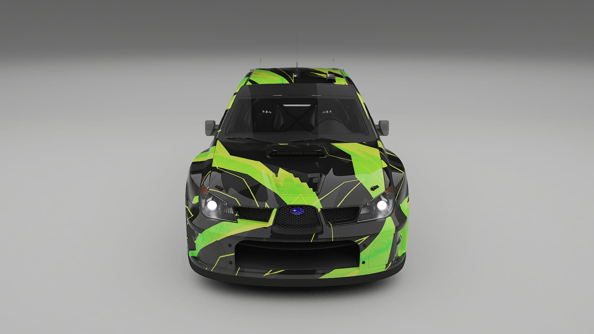 Subaru Impreza WRC GD NINJA TURTLES – Designad Wrap PPF-sats i utskrivbar polyuretanfilm