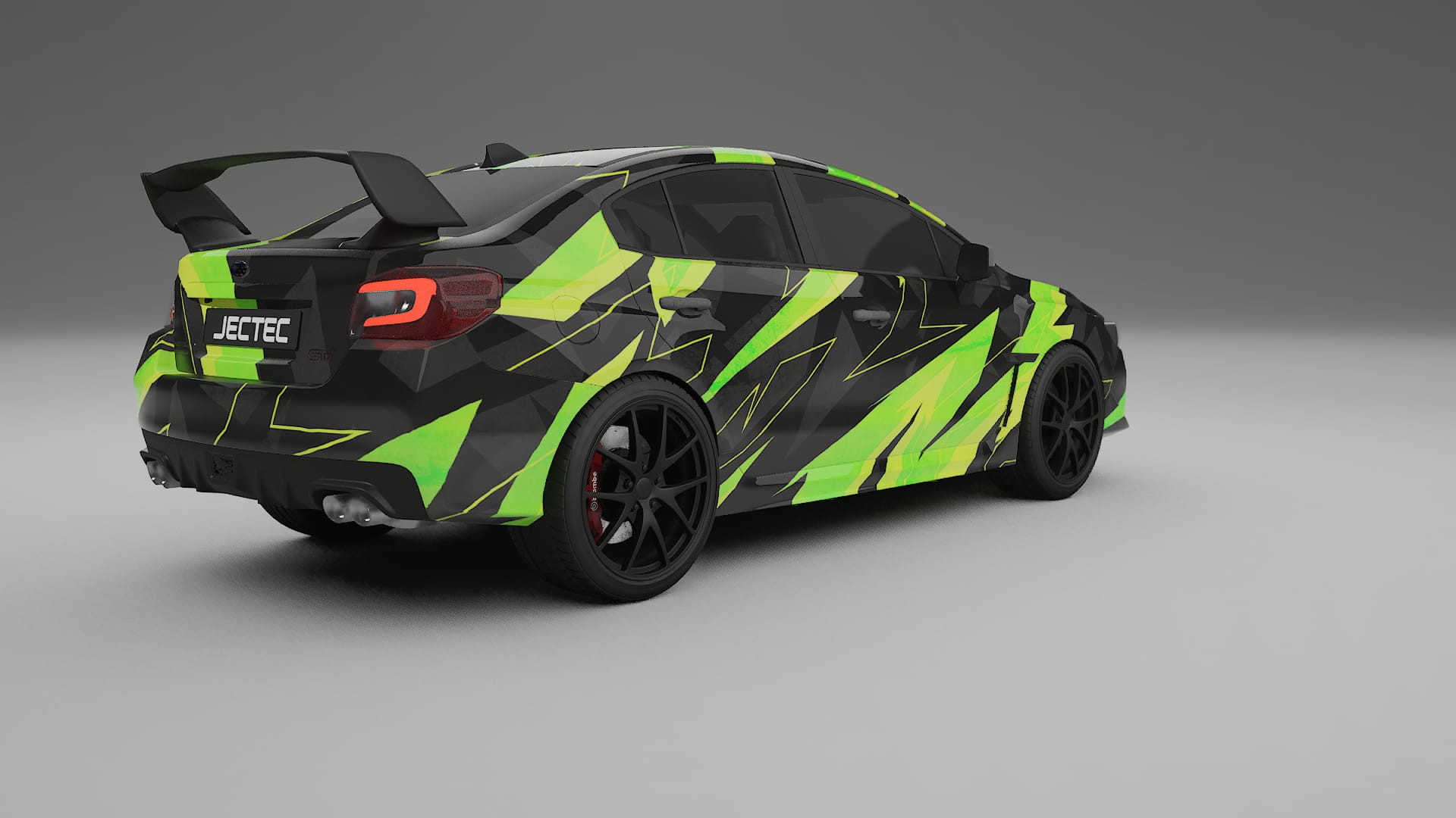 Subaru Impreza WRX Sti VA prefacelift pre-LCI NINJA TURTLES – Designad Wrap PPF-sats i utskrivbar polyuretanfilm