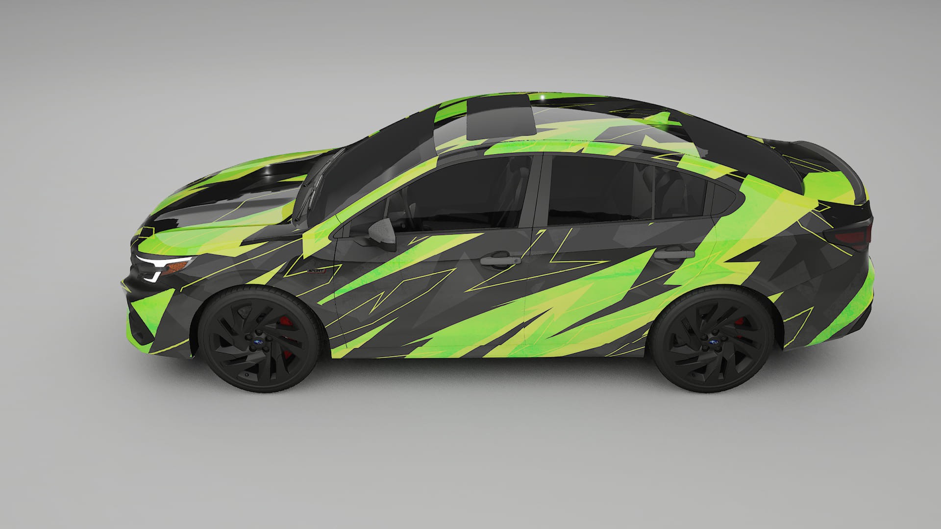 Subaru Legacy BW NINJA TURTLES – Designad Wrap PPF-sats i utskrivbar polyuretanfilm